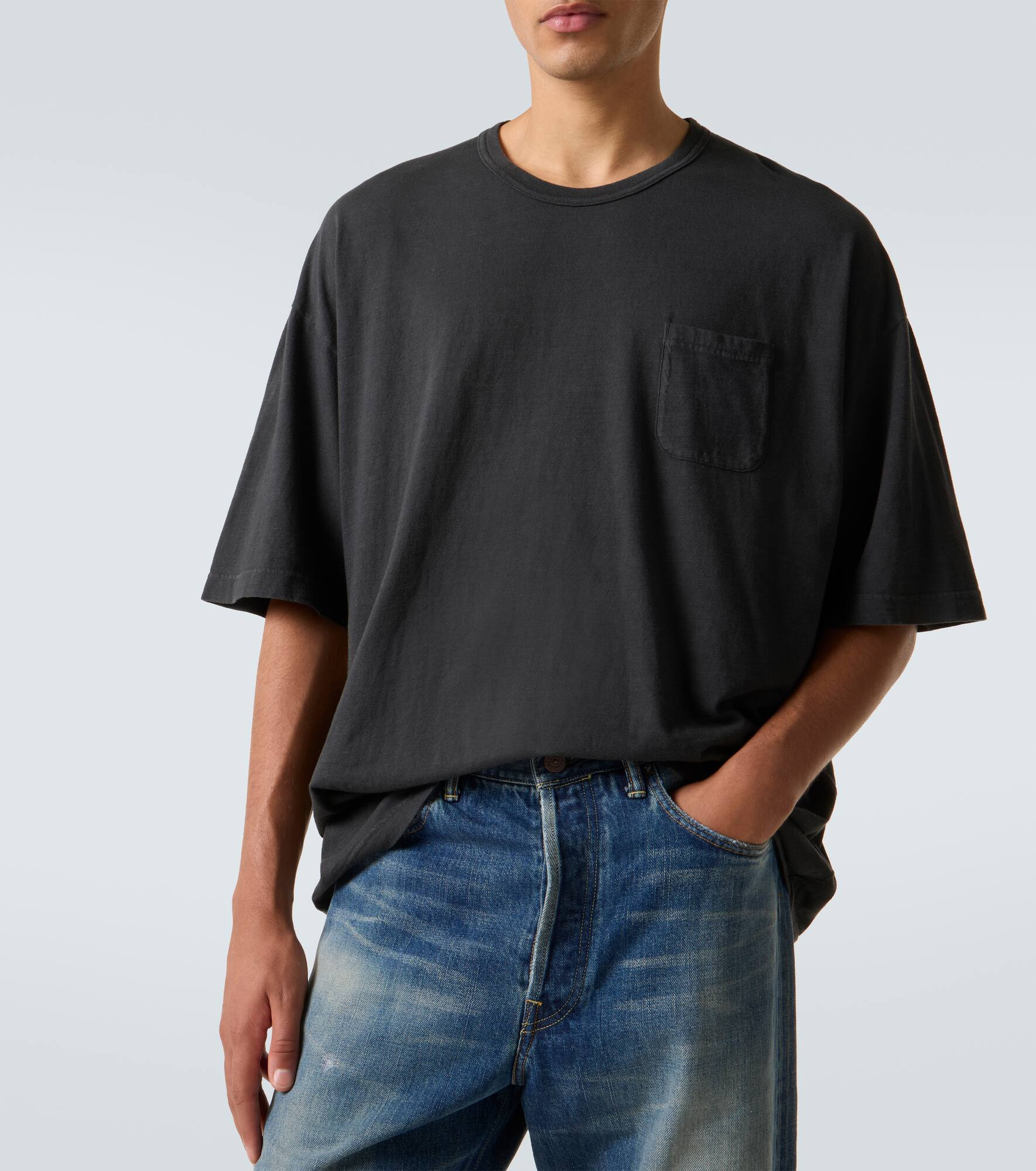 Jumbo cotton-blend T-shirt - 5