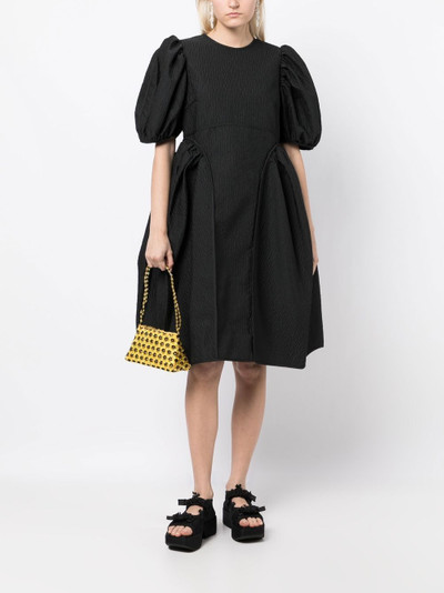 CECILIE BAHNSEN puff-sleeve flared dress outlook