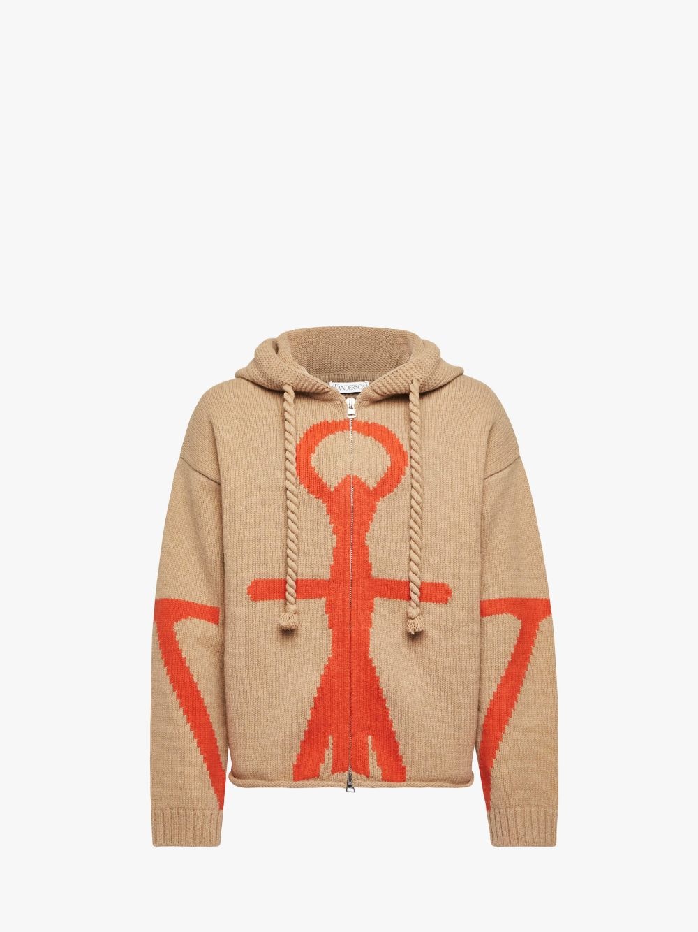 ANCHOR LOGO HOODIE WITH ZIP - 1