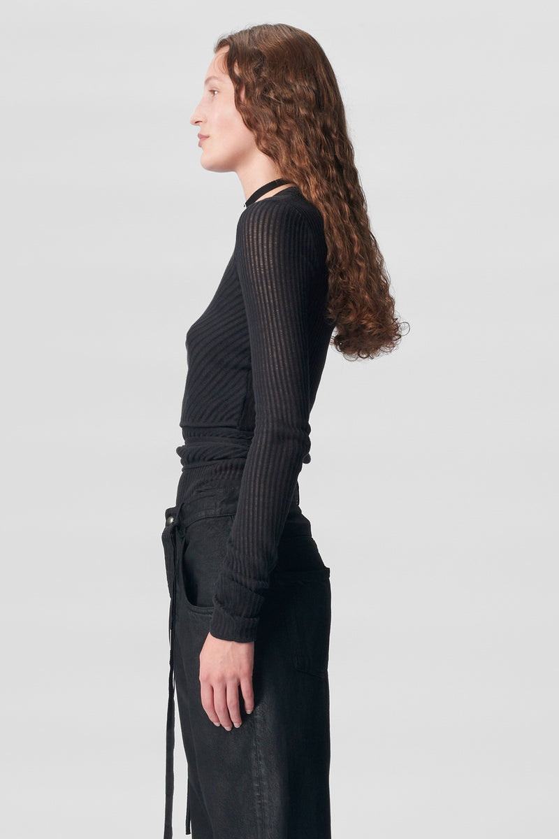 Ann Demeulemeester Iduna Draped Top outlook