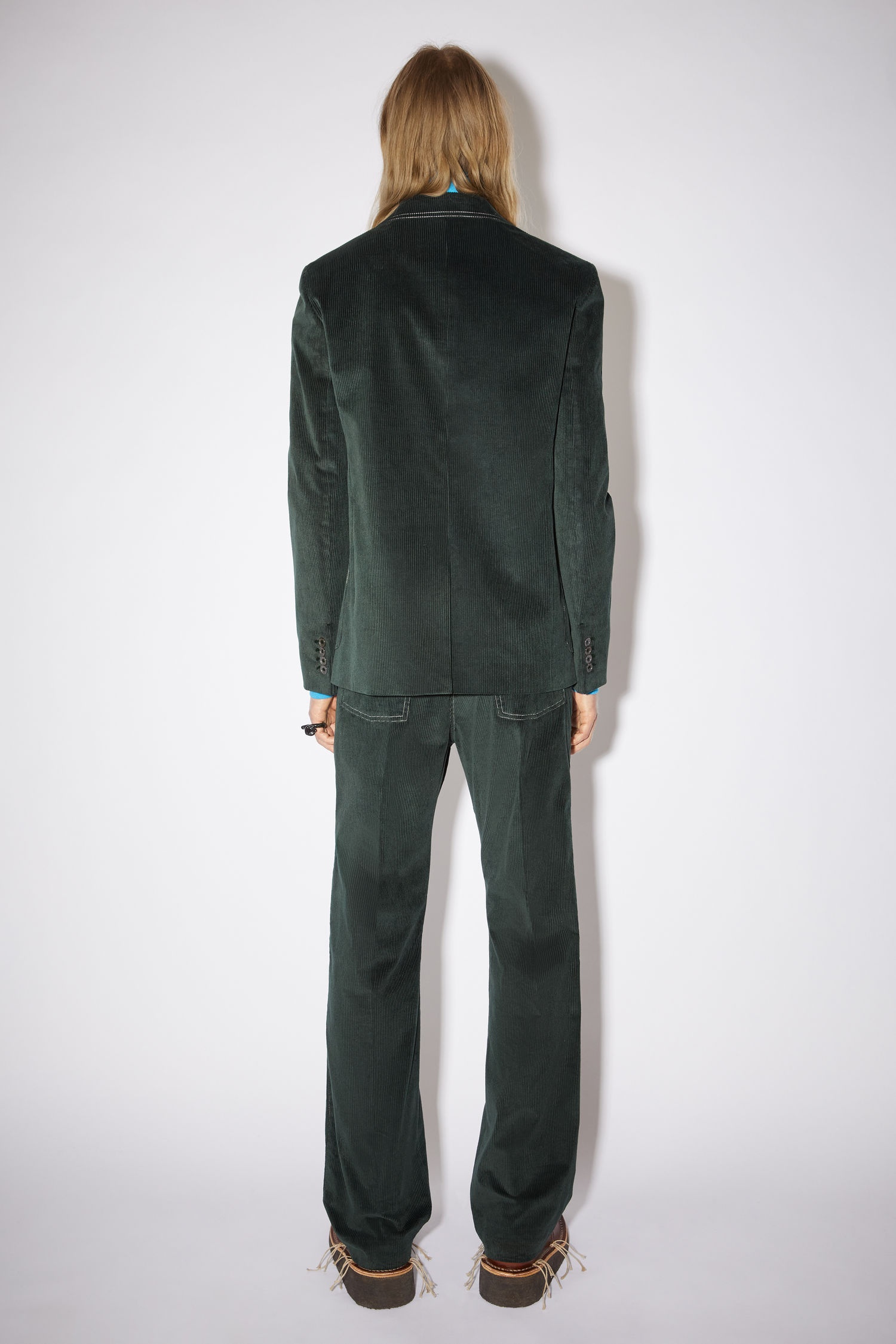 Corduroy suit jacket - Juniper green - 3