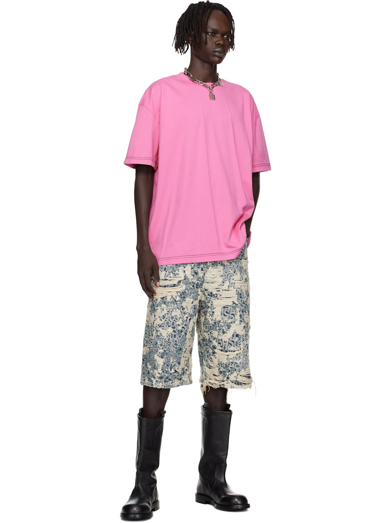 Acne Studios Pink Logo T-shirt outlook
