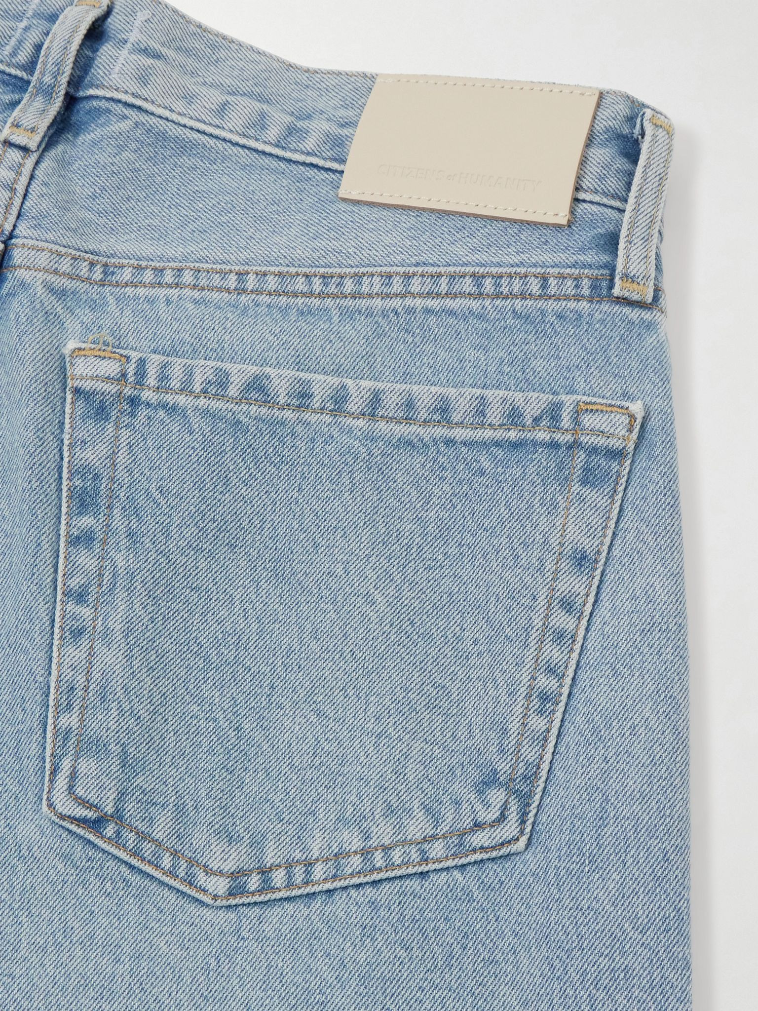 Miro mid-rise barrel-leg recycled jeans Light denim - 5