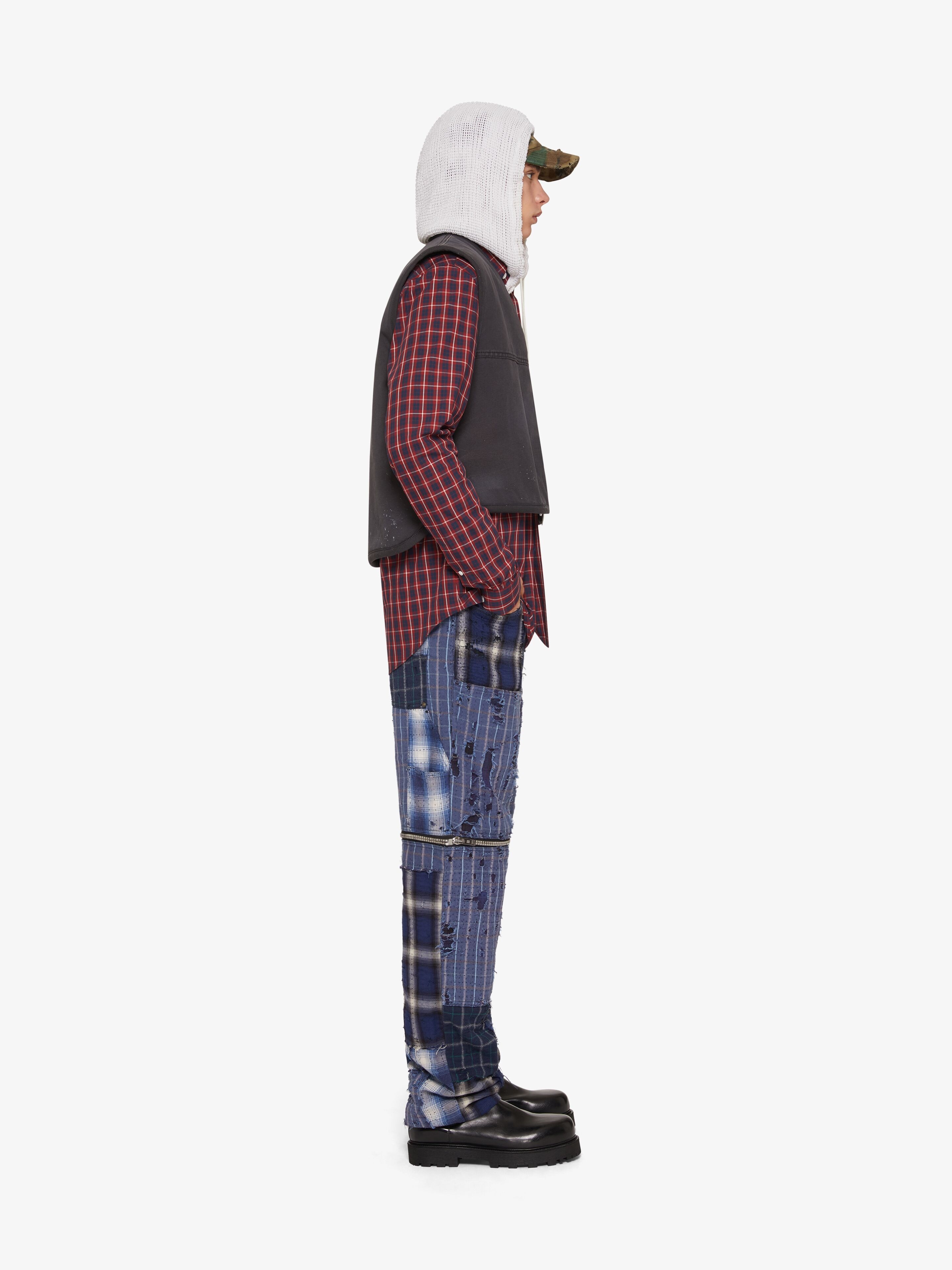 REVERSIBLE WAISTCOAT IN COTTON WITH SHEARLING EFFECT - 3