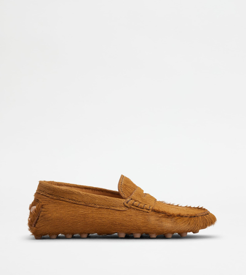 GOMMINO BUBBLE IN PONY-SKIN EFFECT LEATHER - BROWN - 1