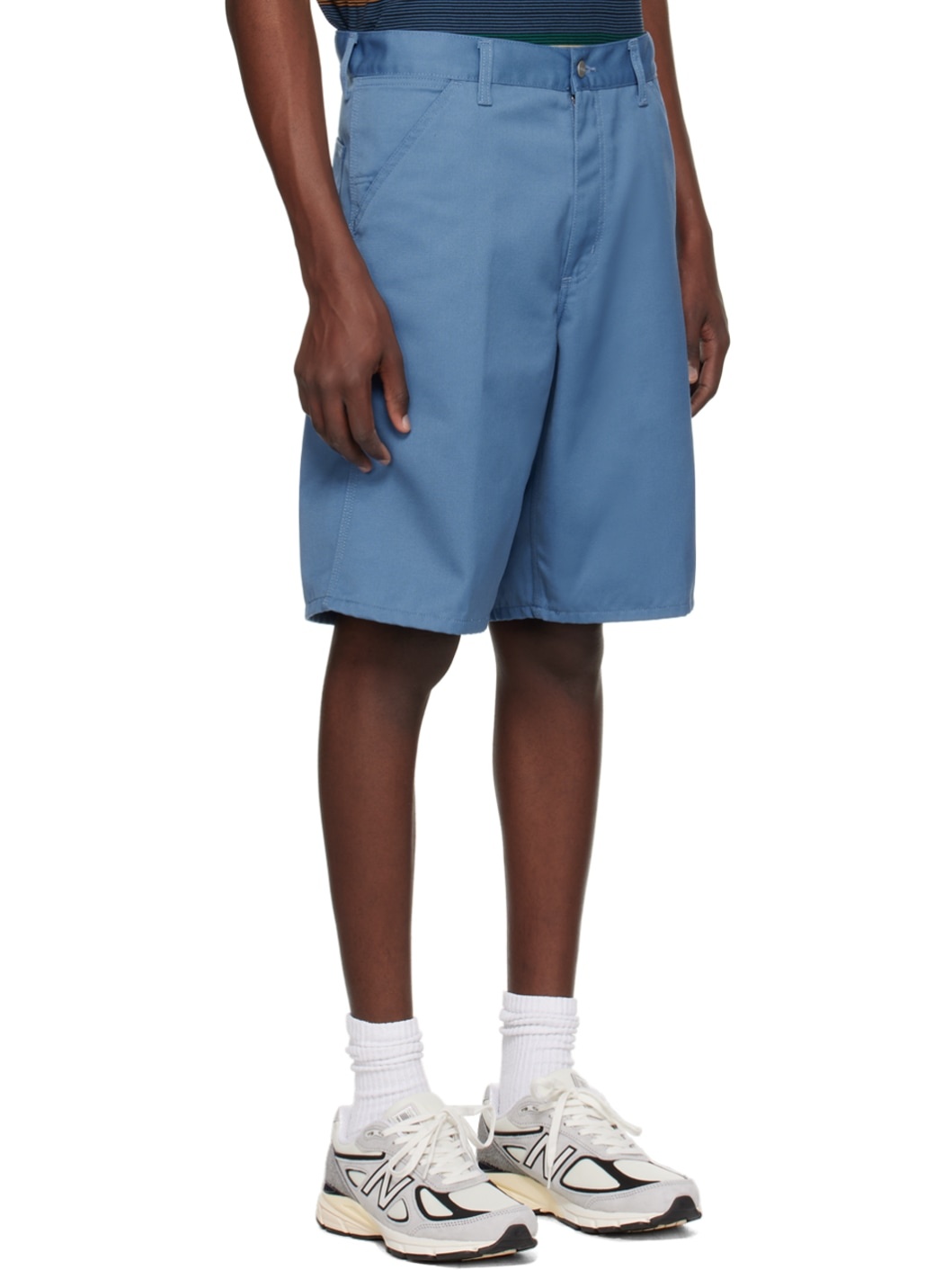 Blue Simple Shorts - 2