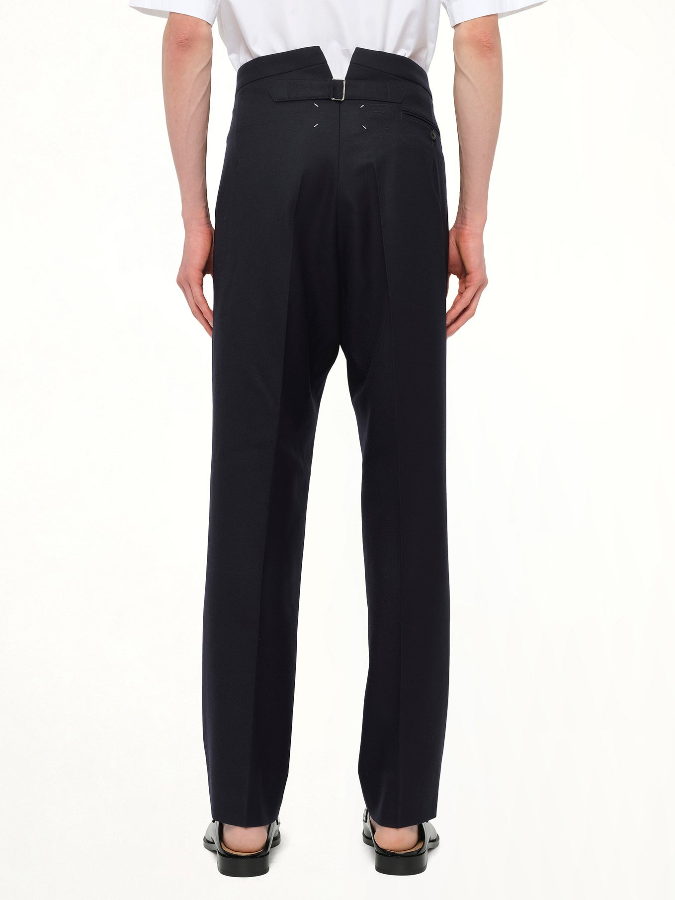 Wool Twill Pants in Blue - 5