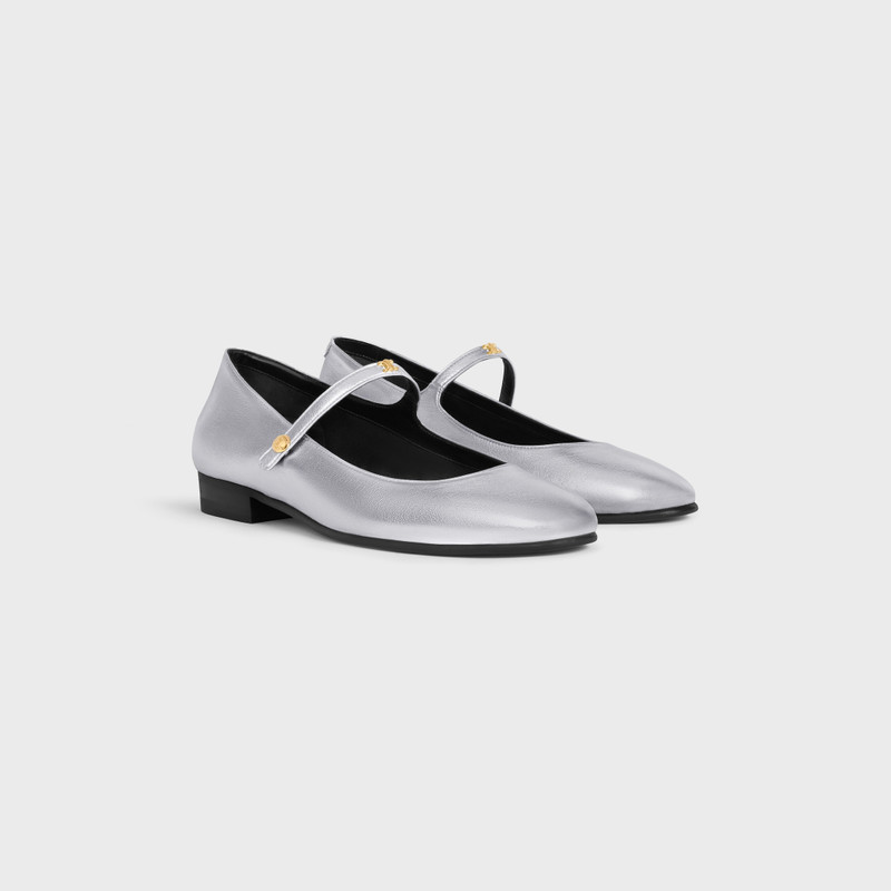 CITY - MARY-JANE BALLERINA IN LAMINATED LAMBSKIN 2