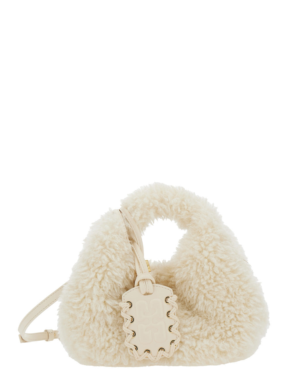 Ganni Women Hobo Mini Fur - 1