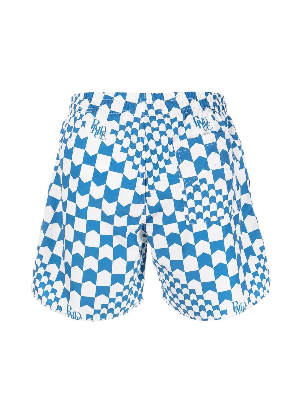 check-print swim shorts - 2