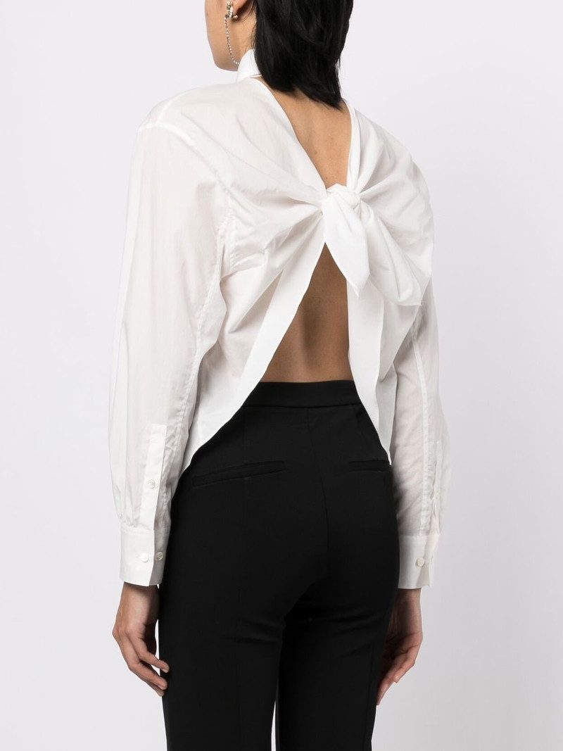 cut-out detail cotton shirt 4