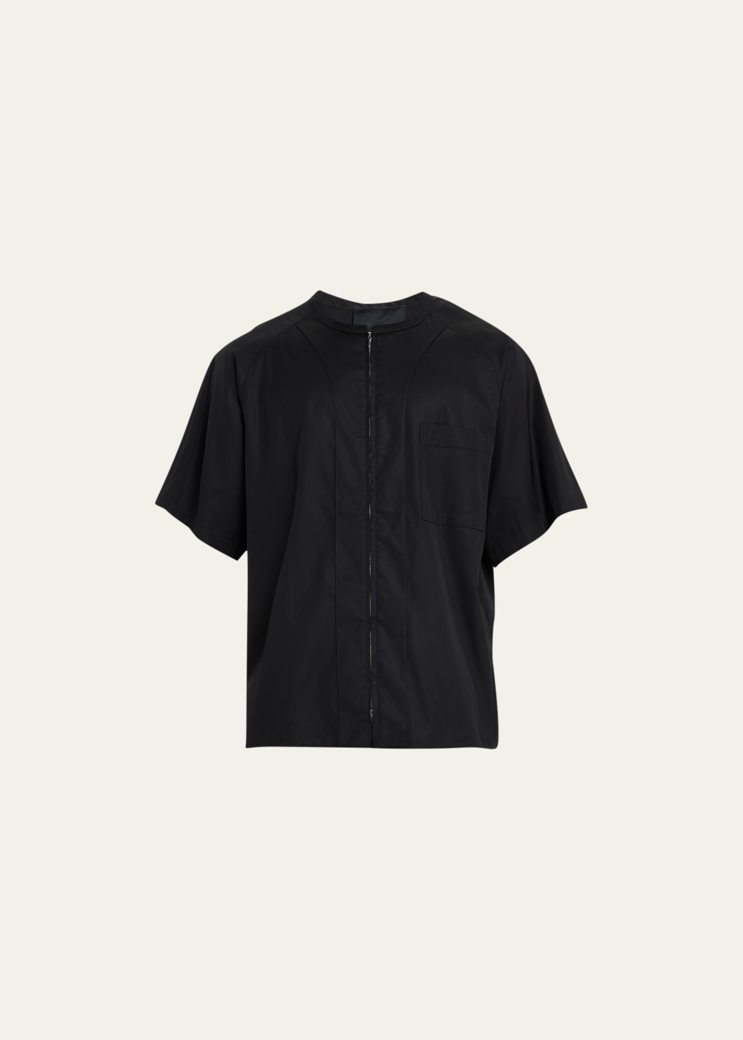 Men's Zip-Front Baseball Shirt - 1