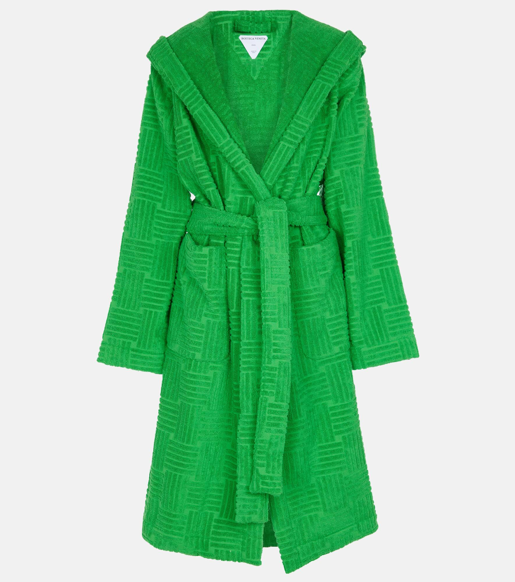 Cotton terry bathrobe - 1