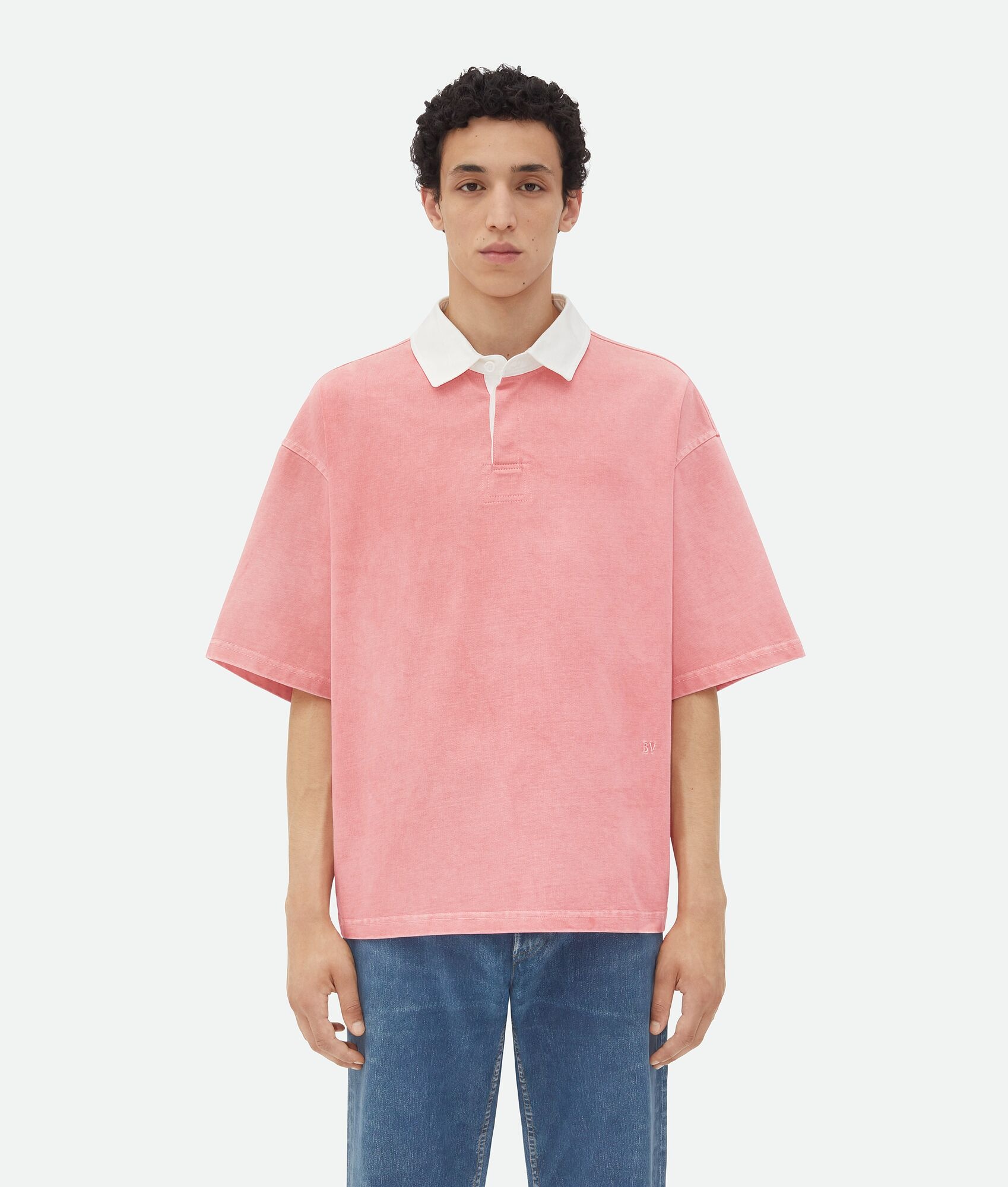 Washed Out Jersey Polo - 1