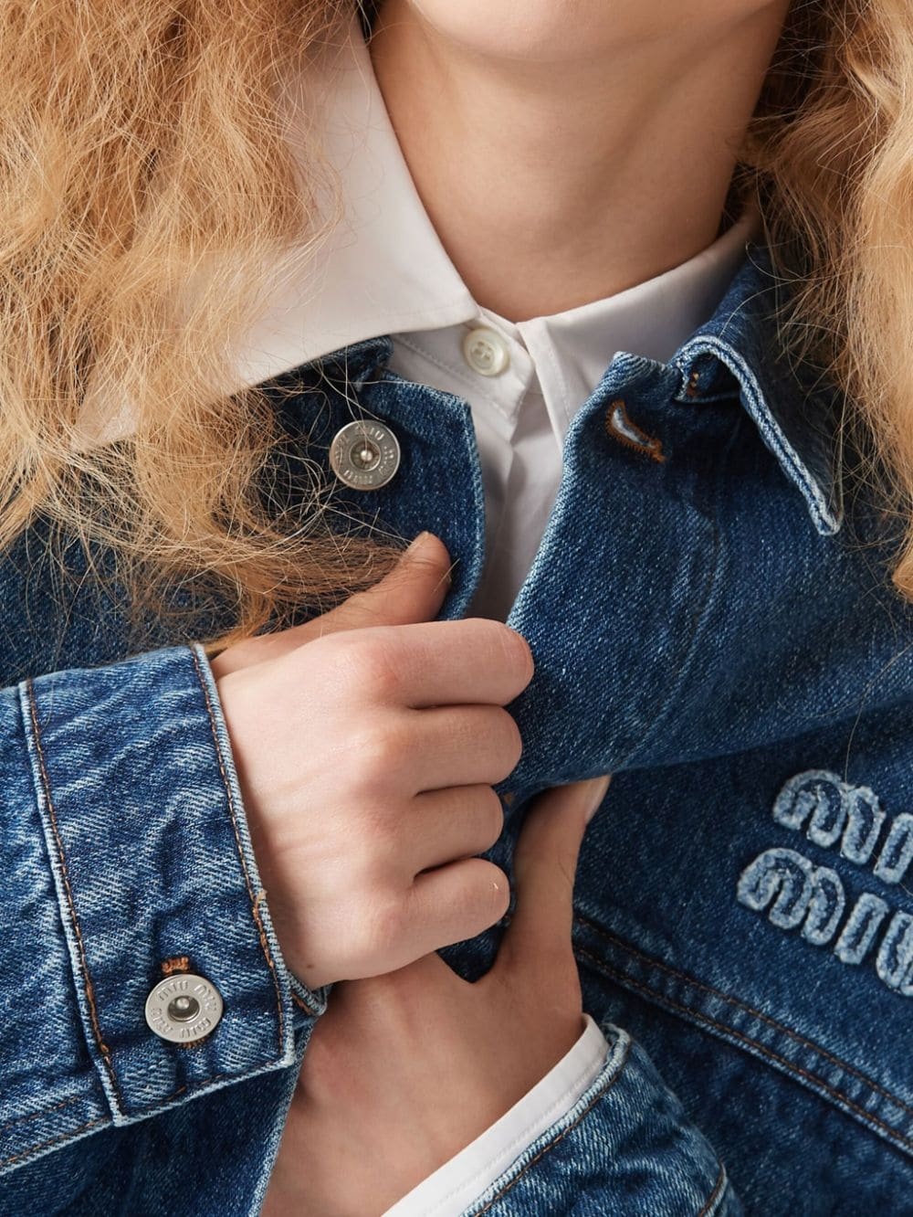 Miu Miu denim jacket | farfetch | REVERSIBLE