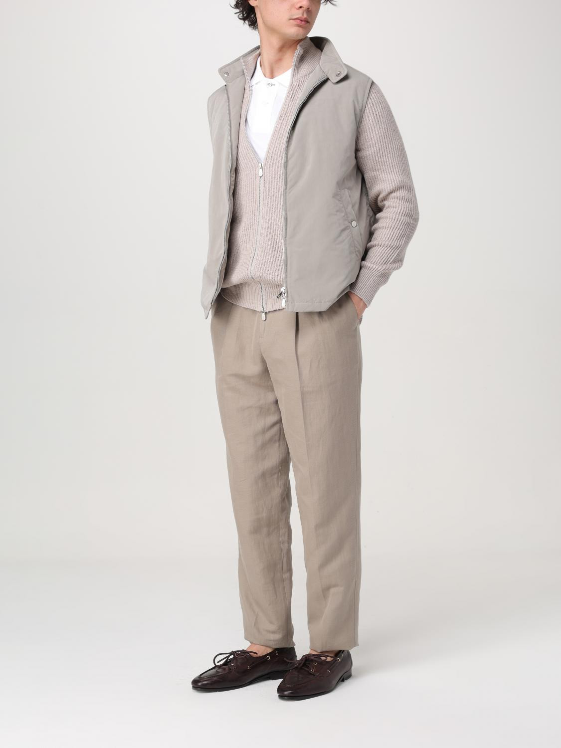 Brunello Cucinelli Cardigan Men Beige - 2
