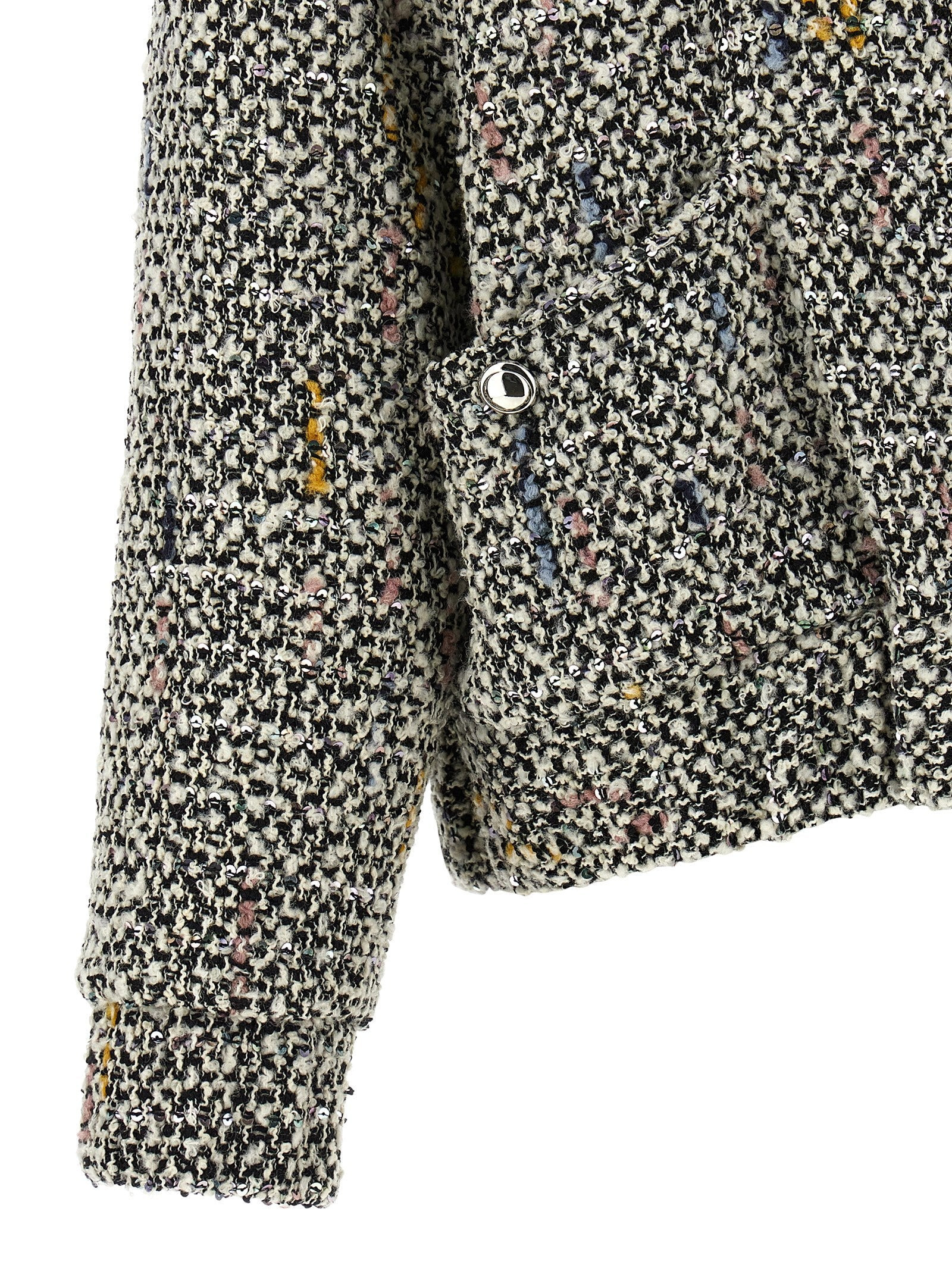 Alessandra Rich Women Tweed Bomber Jacket - 4