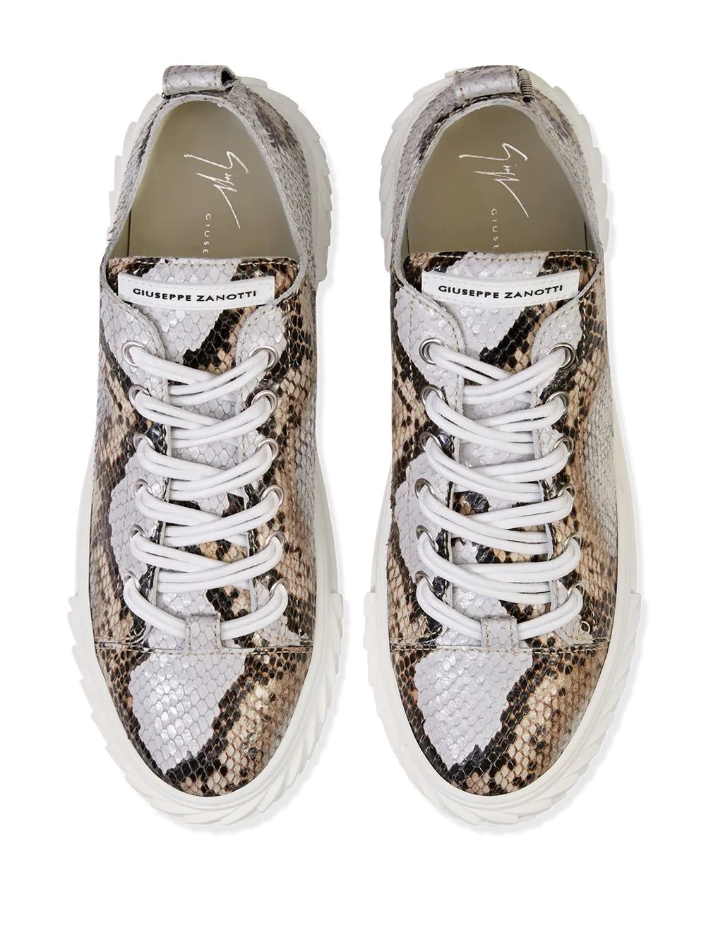 Blabber snakeskin-effect sneakers - 4