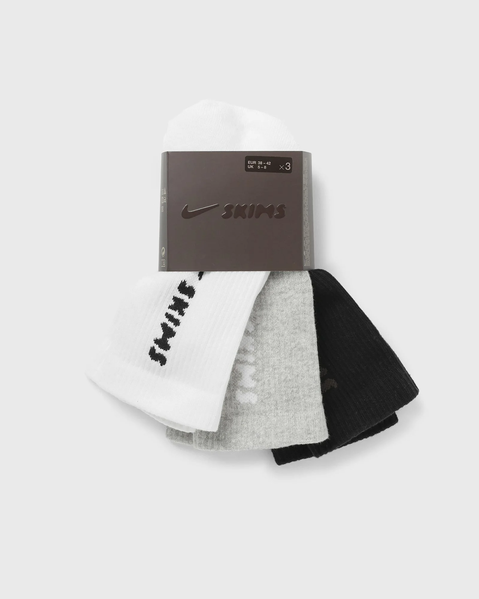 WMNS x SKIMS DRI-FIT CREW-SOCKS 3 PAIR - 1