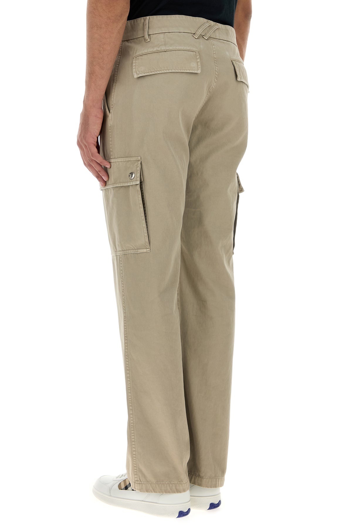Cappuccino cotton cargo pant - 4