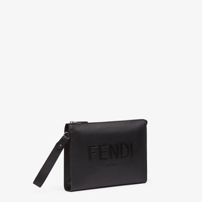 FENDI Black leather pouch outlook