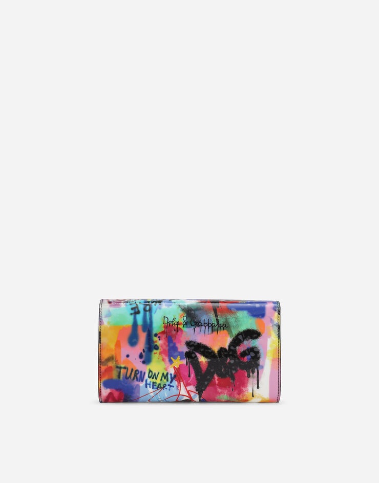 Printed patent leather 3.5 clutch - 4