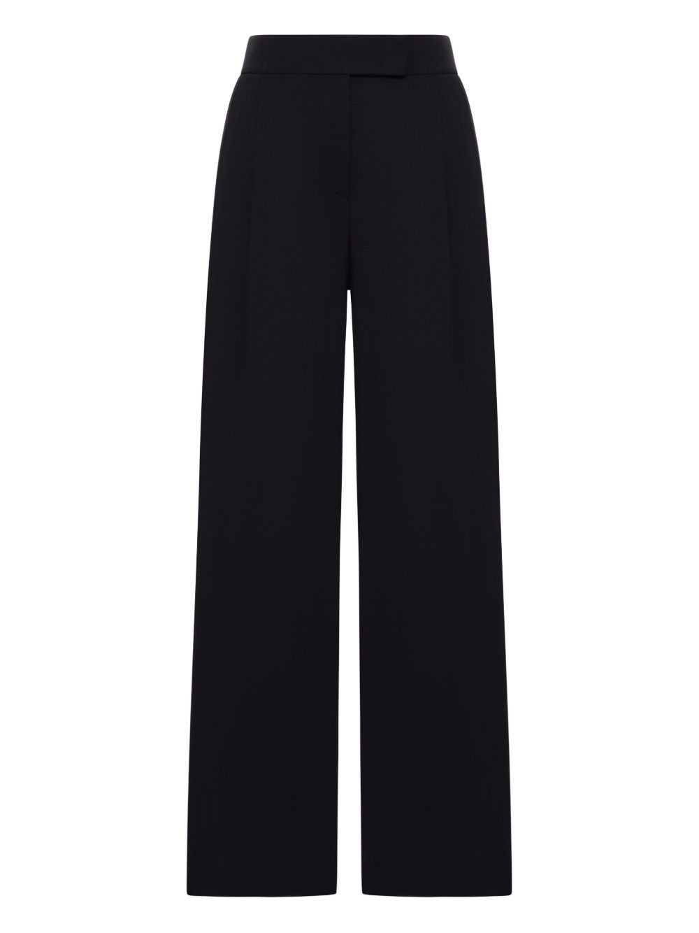 high-waisted pleated wool trousers - 1