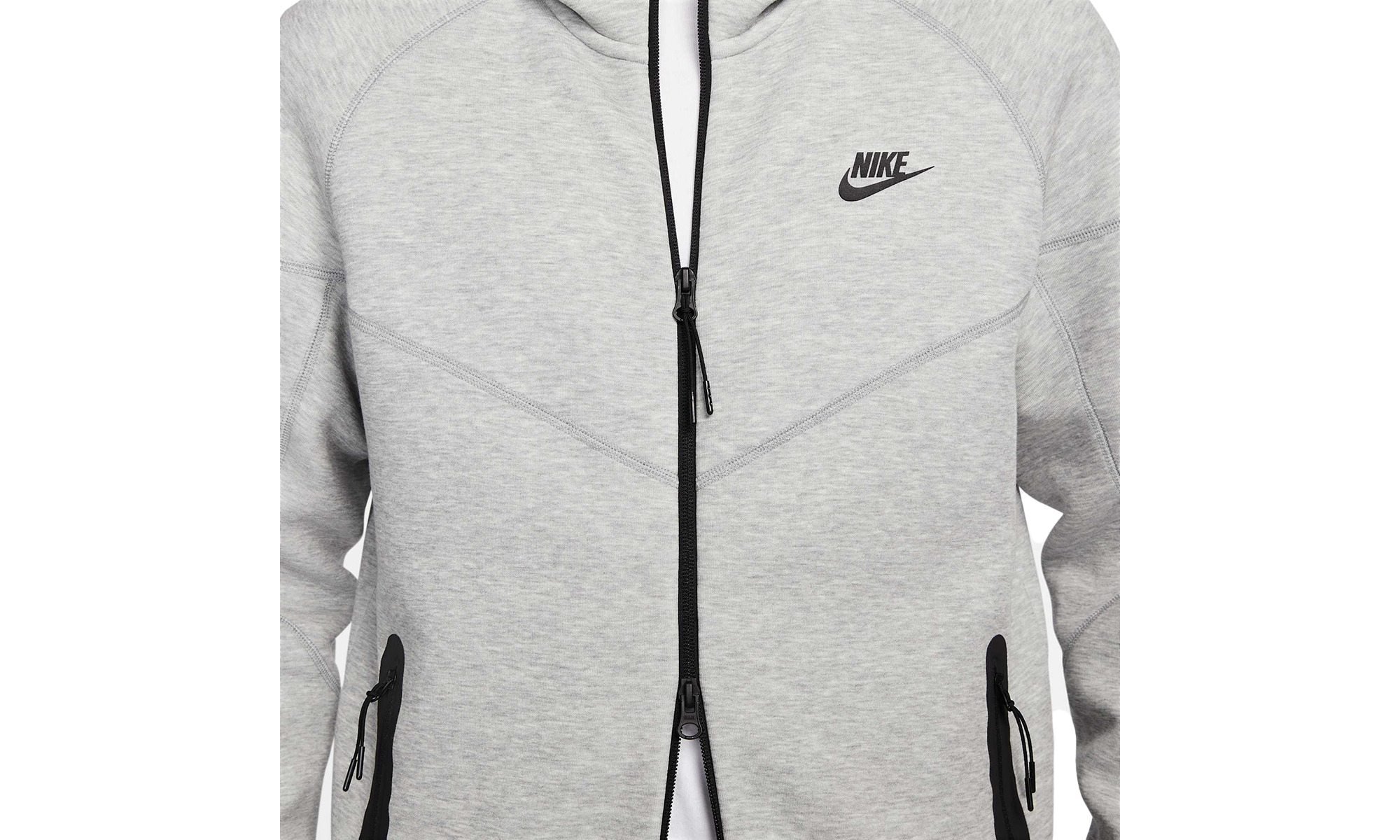 SPORTSWEAR TECH FLEECE WINDRUNNER FULL-ZIP HOODIE "Grey" - 2