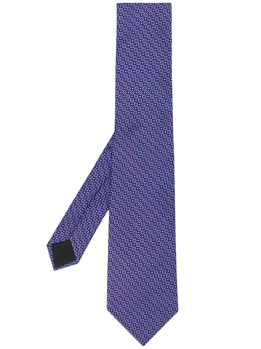 silk floral-print tie - 1