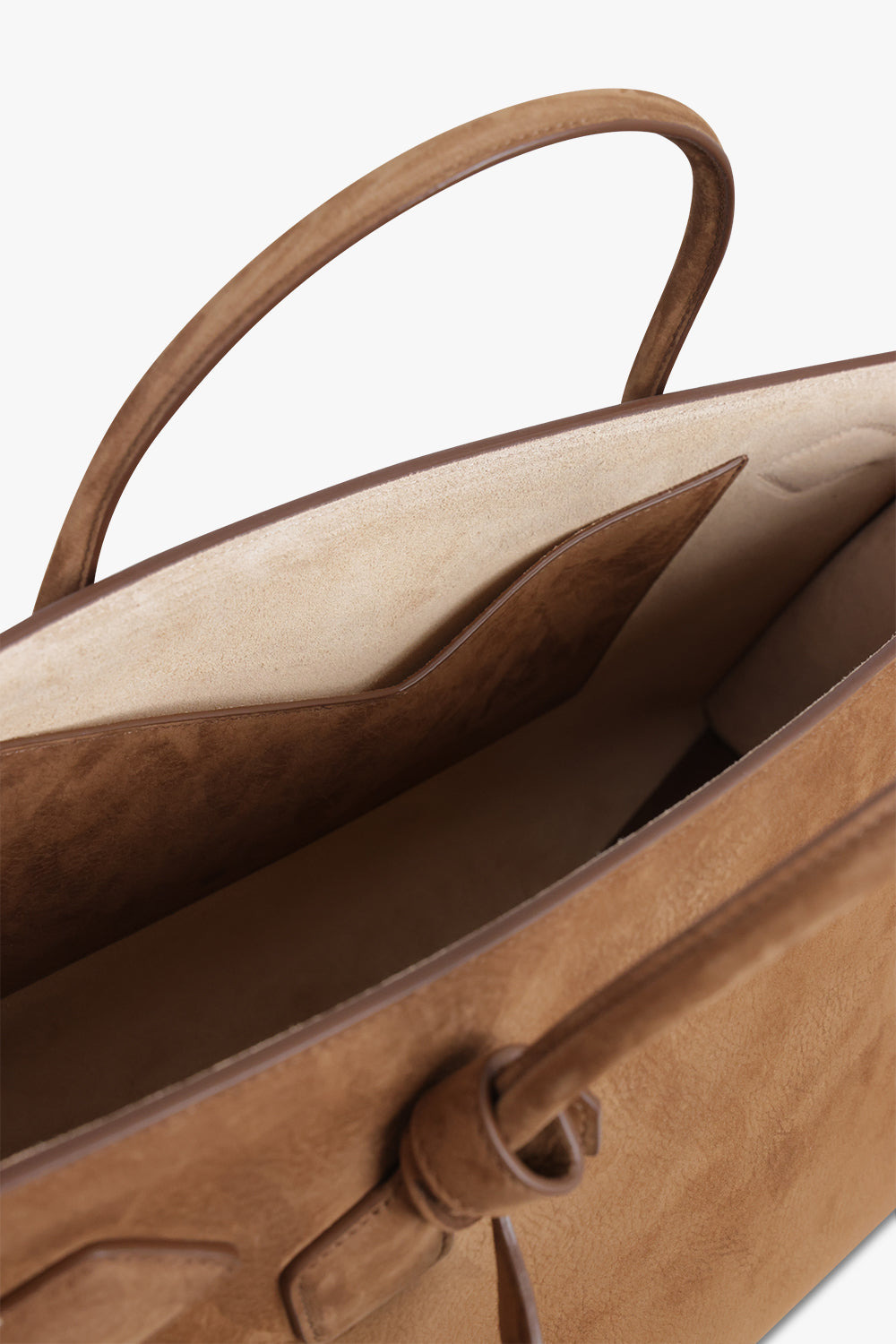 LE TECKEL E/W NUBUCK TOTE BAG | SHADOW BROWN - 3