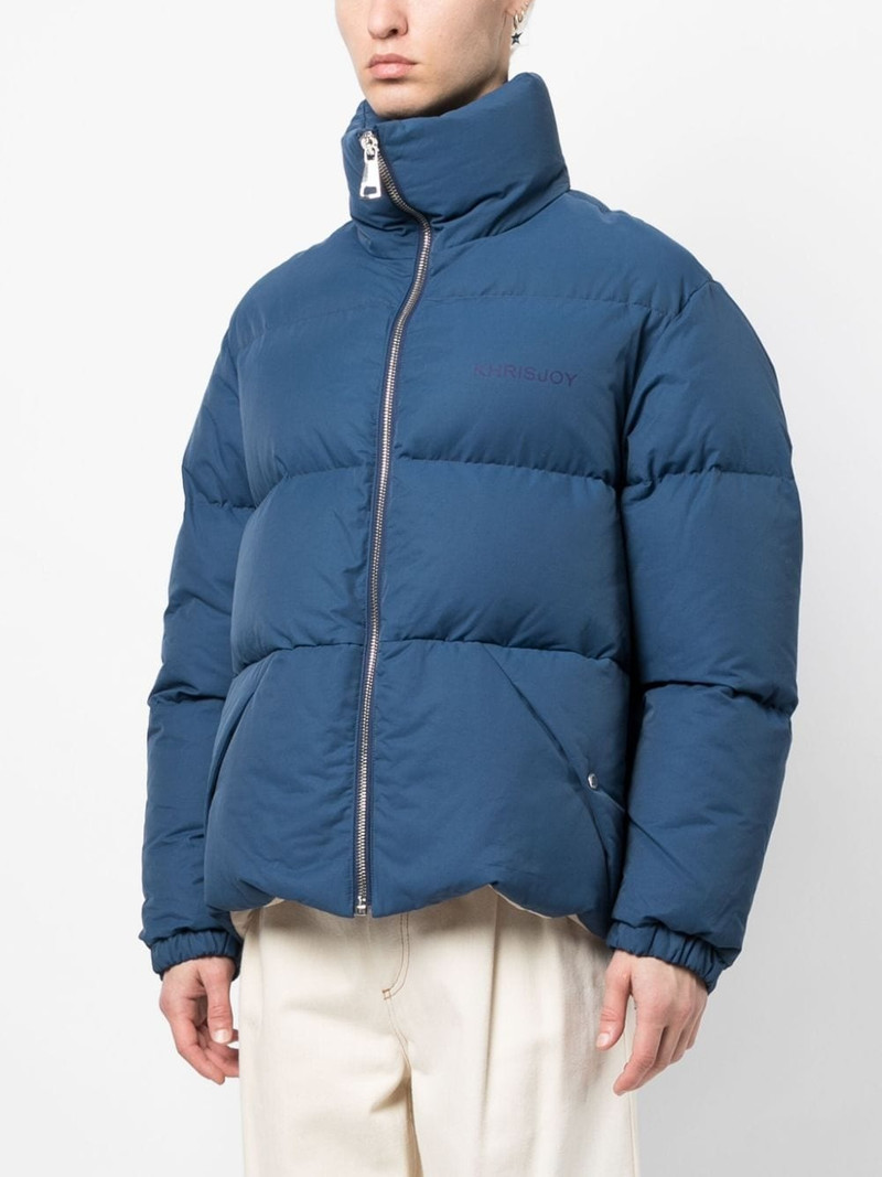 logo-print padded jacket 3