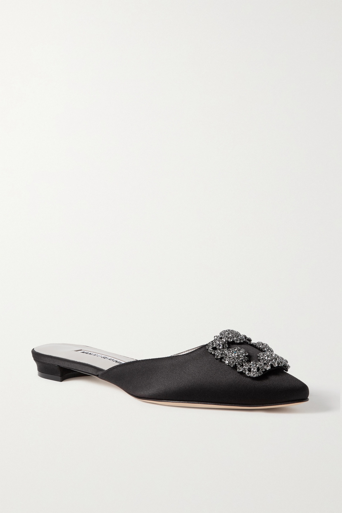 Hangisi embellished satin slippers - 1