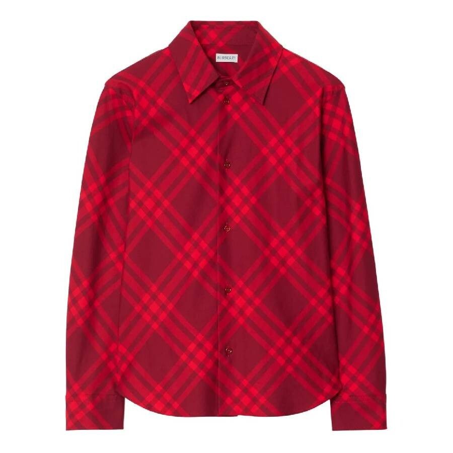 Burberry Check Pattern Long Sleeve Shirt - 5