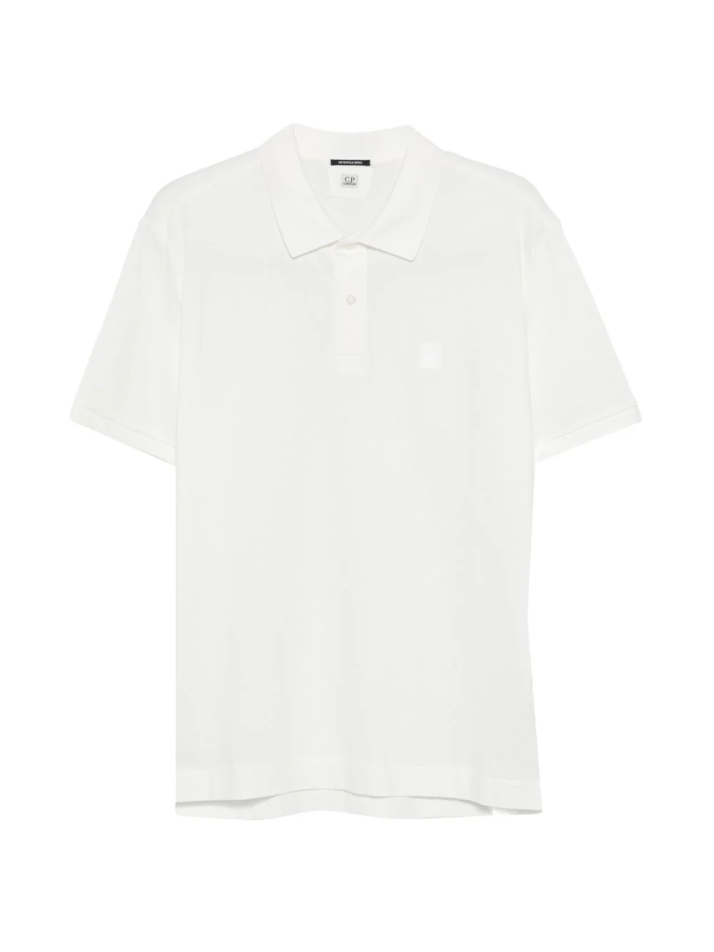 short-sleeve logo-patch polo shirt - 1