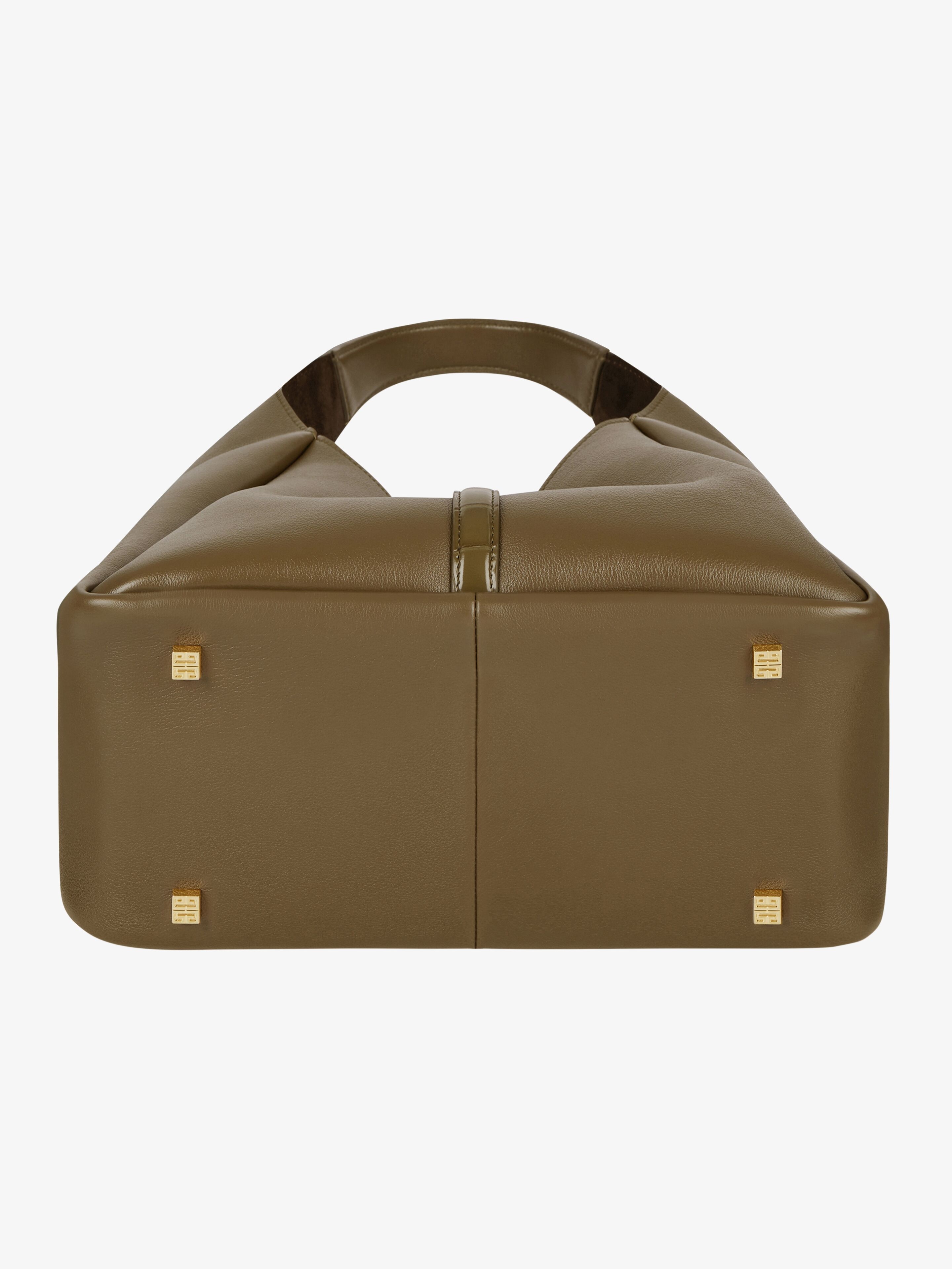 MEDIUM G-HOBO BAG IN GRAINED LEATHER - 5