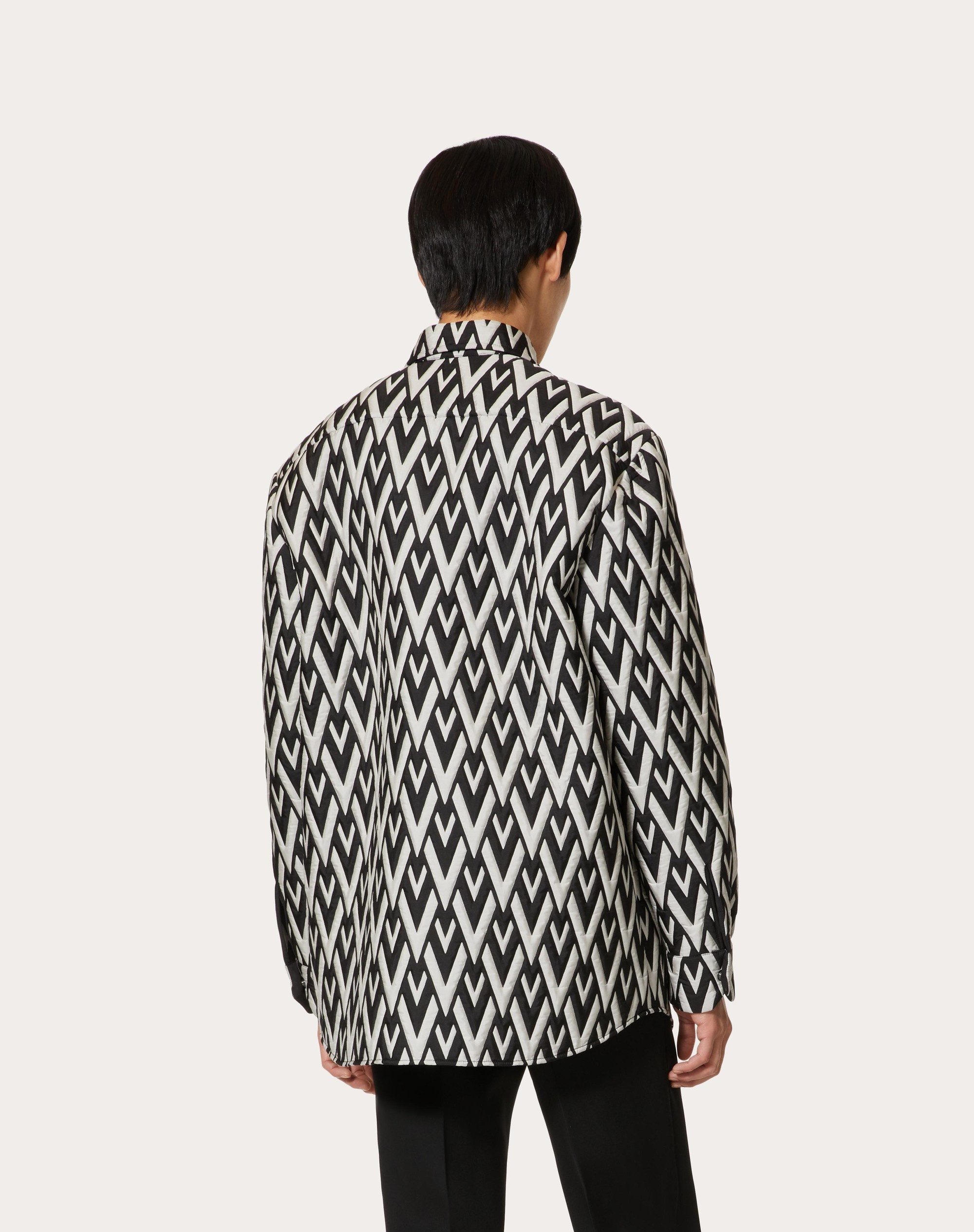 VRHOMBUS PRINT NYLON OVERSHIRT - 4