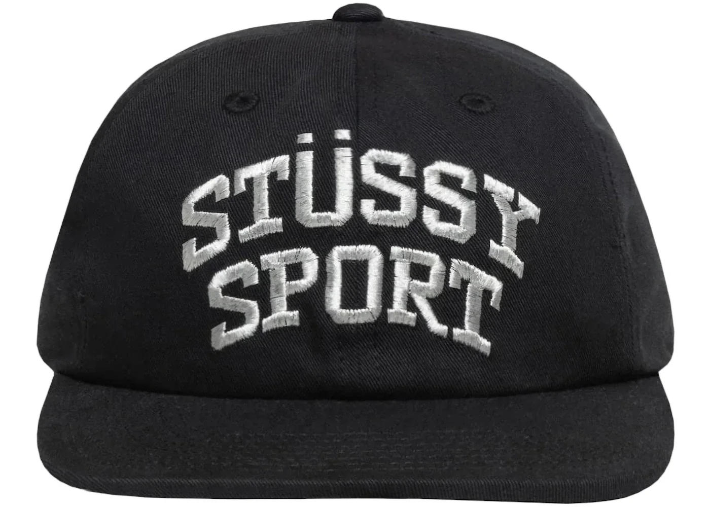 Stussy Mid Depth Sport Snapback Black/Metallic - 1