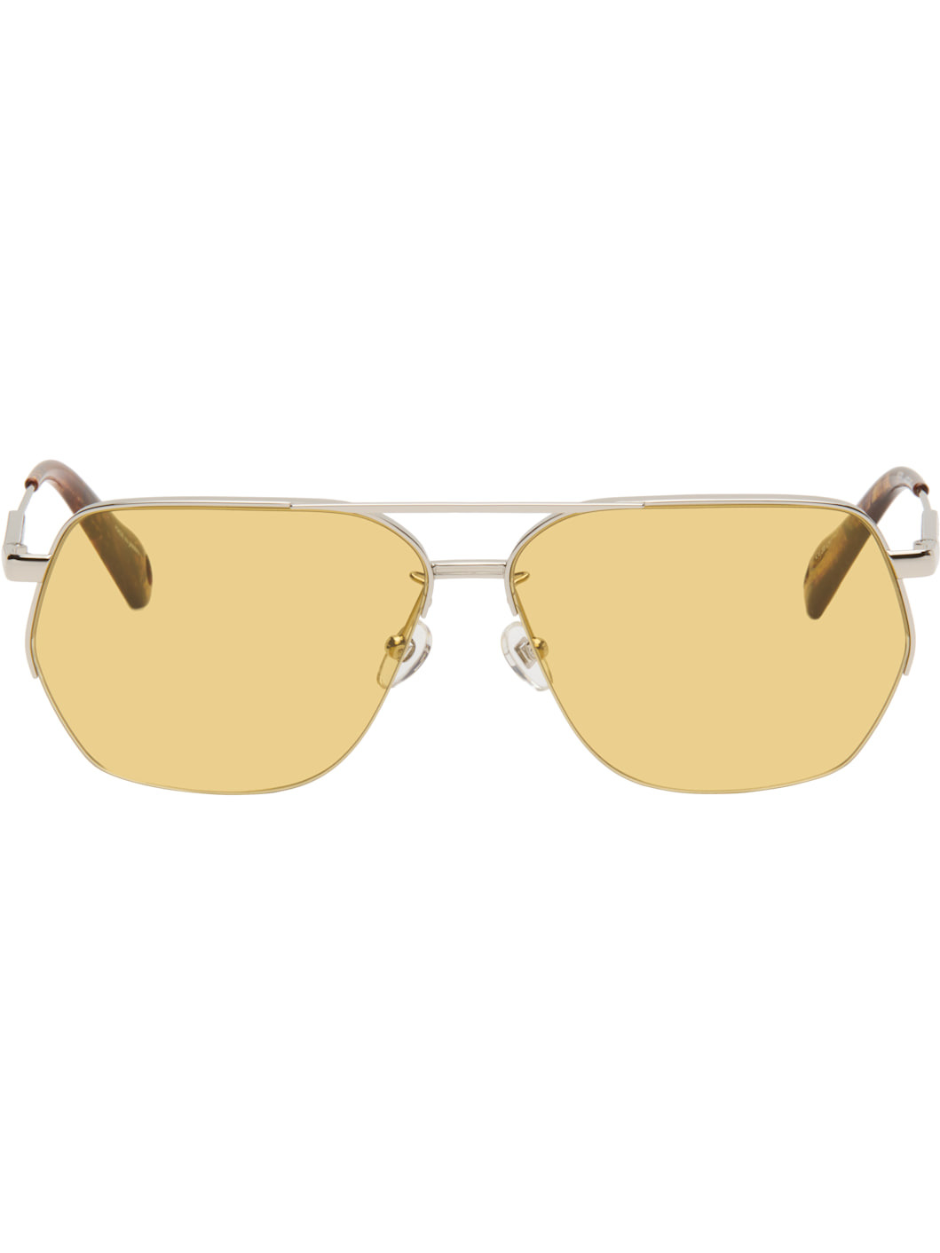 Silver La Croisière 'The Aviador' Sunglasses - 1