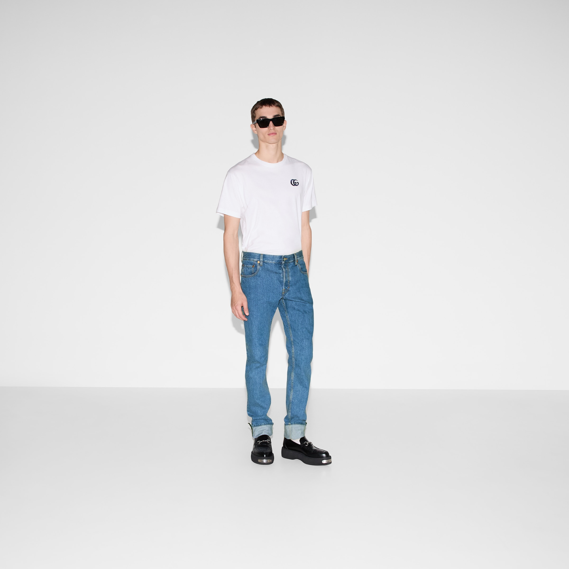 Tapered fit denim pants - 2