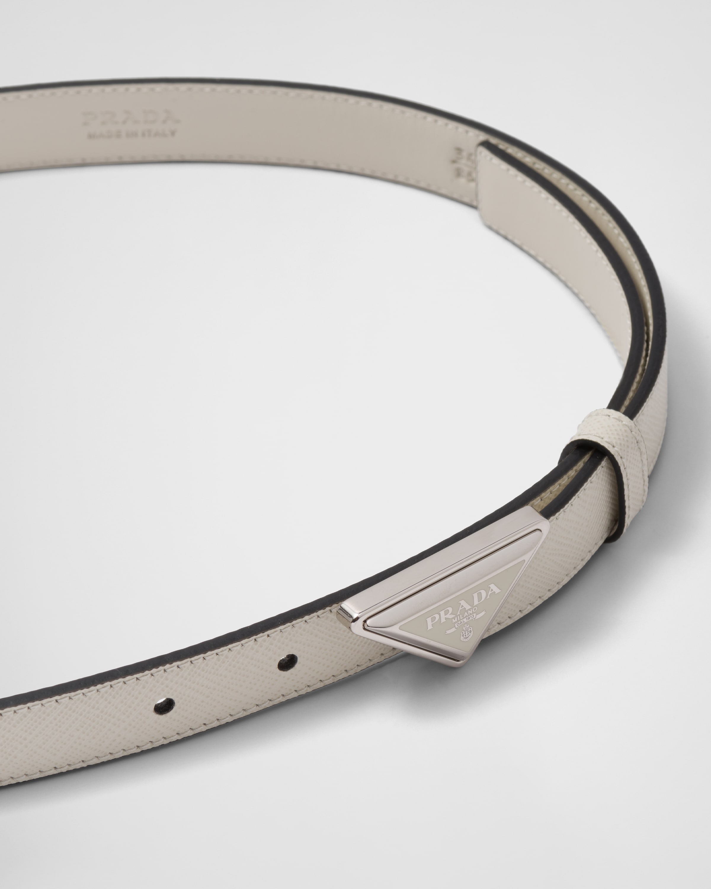 Saffiano leather belt - 3