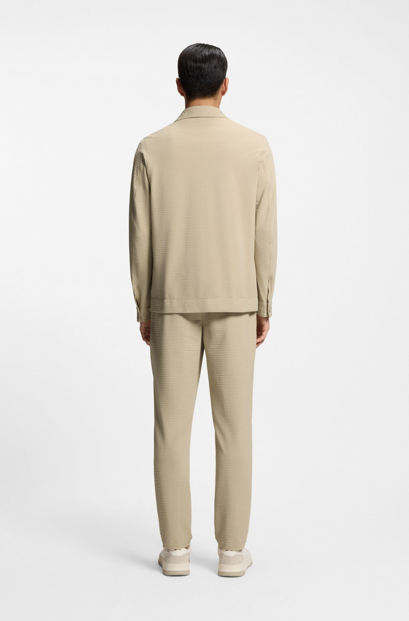 RELAXED-FIT OVERSHIRT IN STRETCH SEERSUCKER 4
