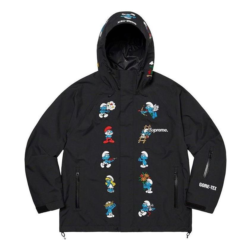 Supreme x Smurfs GORE-TEX Shell Jacket 'Black Blue White' SUP-FW20-015 - 1