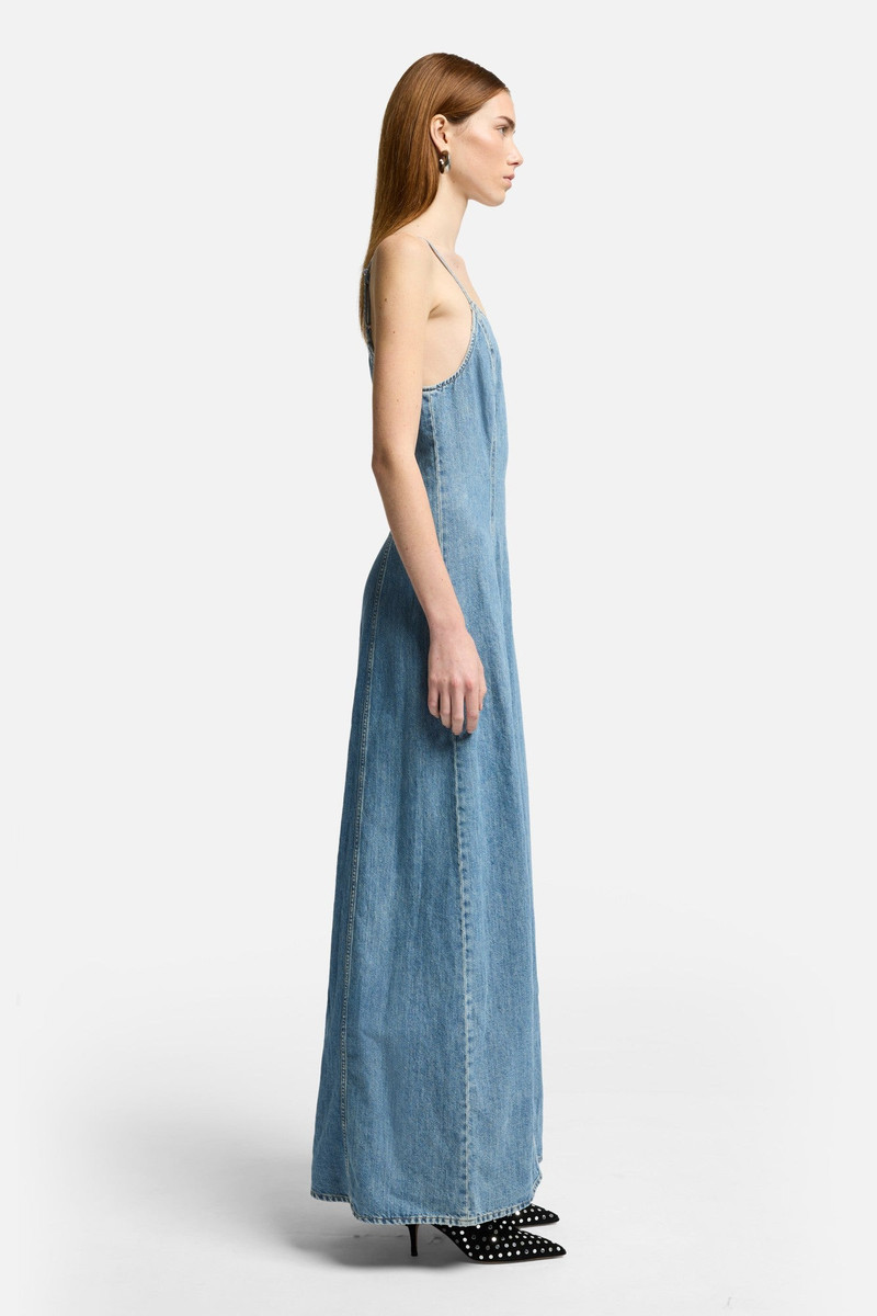 Indigo Linen Sleeveless Maxi Dress in Arizona 6