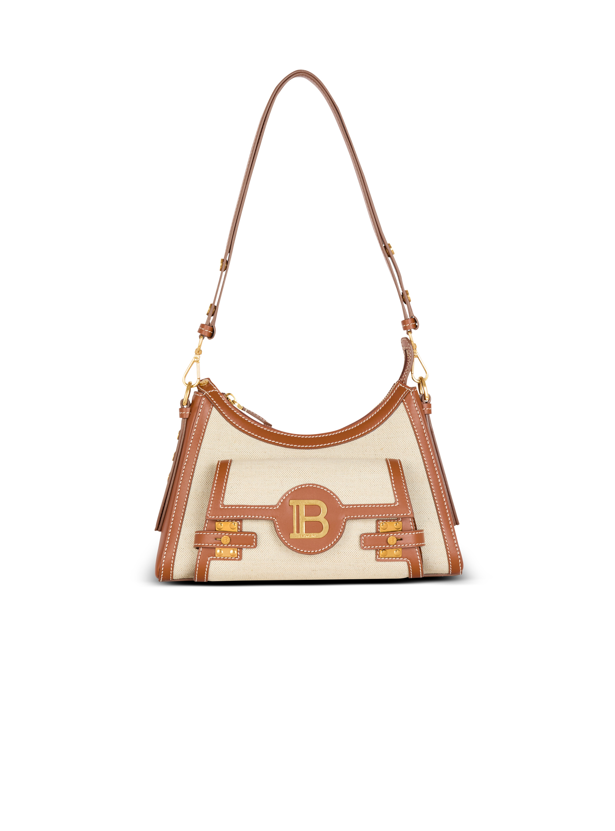 B-Buzz Hobo bag in leather and canvas - 1