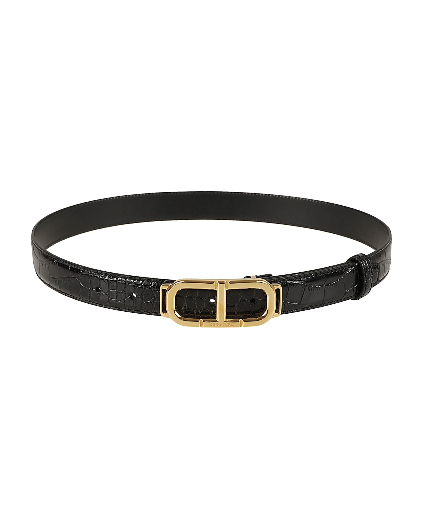 Shinny Stamped Croc Belt - 1