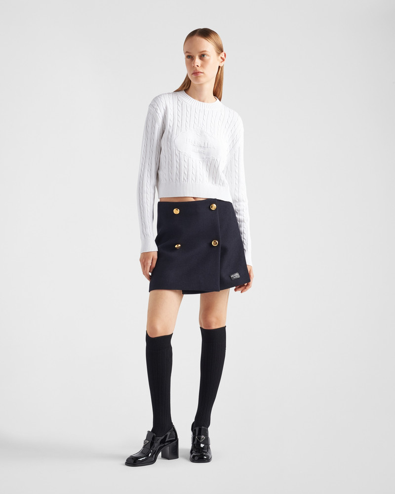 Prada Cotton crew-neck sweater outlook