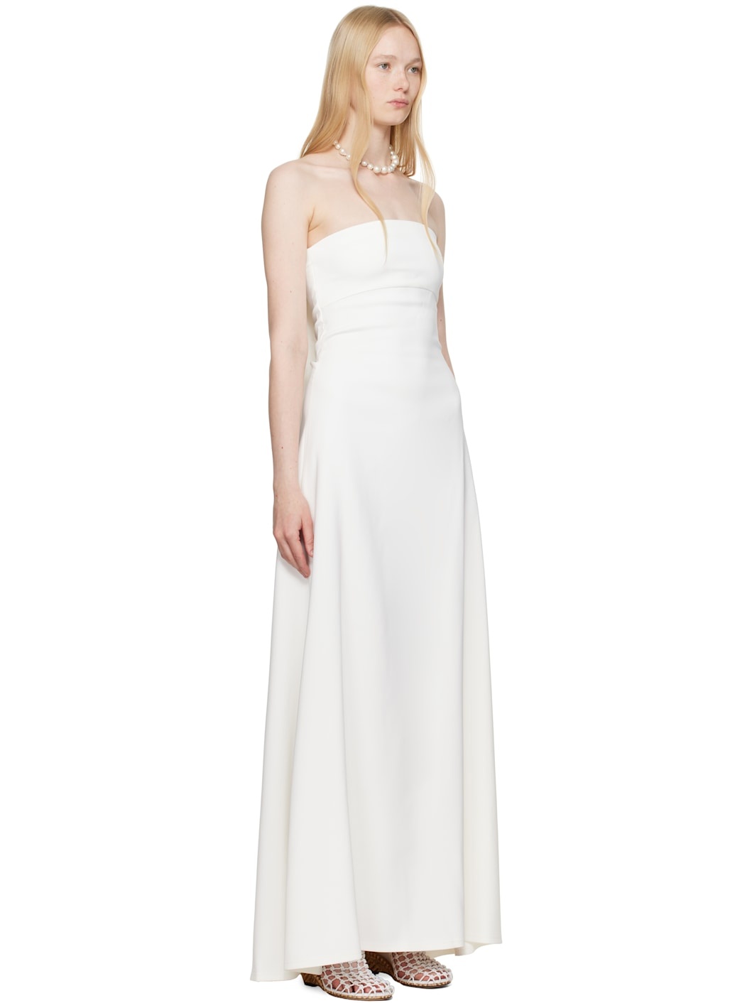 White La Croisière 'The Bustier' Maxi Dress - 2