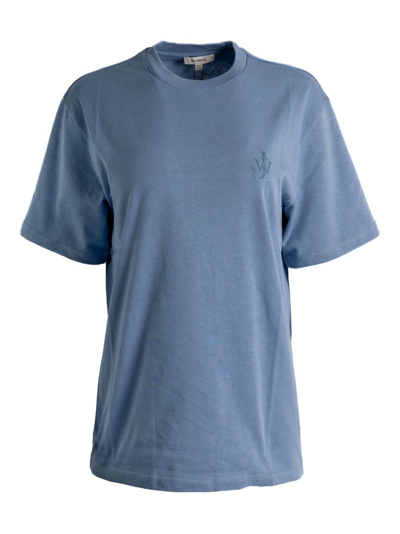 logo-embroidered short-sleeve T-shirt 1