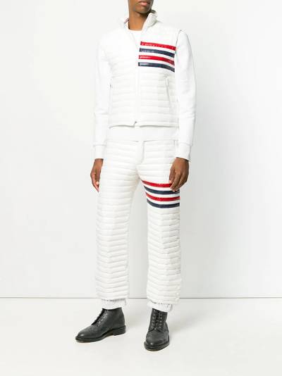 Thom Browne 4-Bar Quilted Down Satin Tech Vest outlook