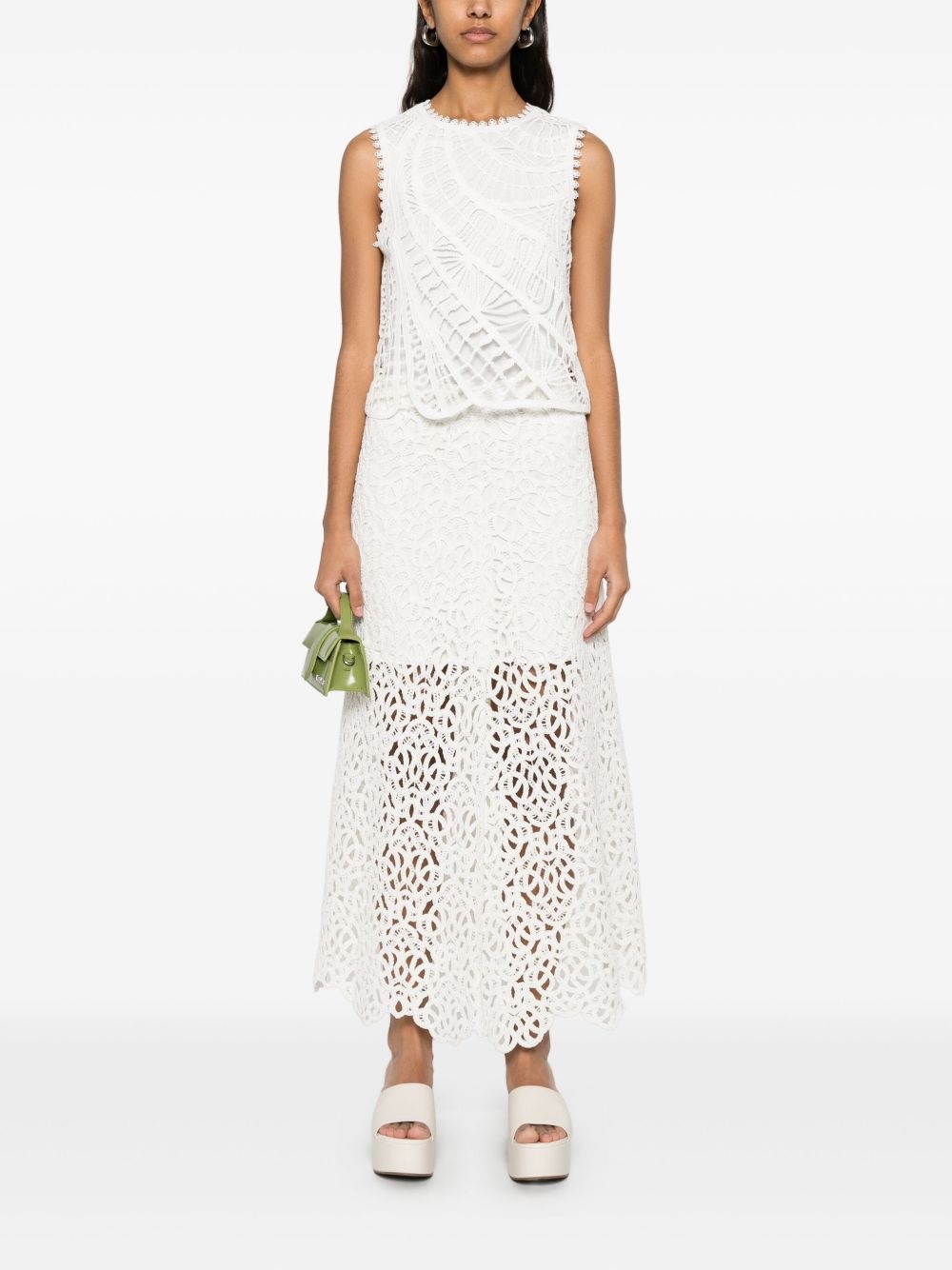 embroidered tank top - 2